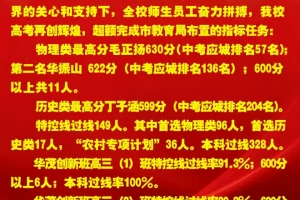 2025年应城华茂外国语学校高考成绩升学率(高考喜报)