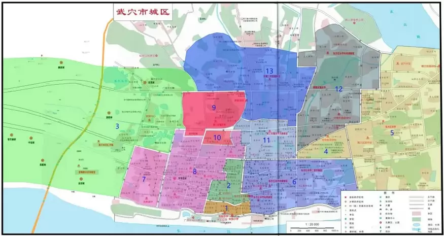 2025年武穴市小学招生片区划分范围(学区划分范围)