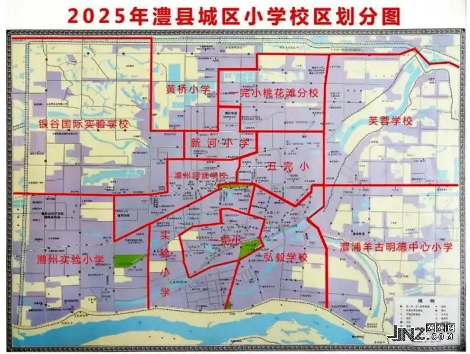 2025年澧县城区小学招生学区划分范围(含示意图说明)
