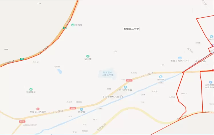 紫城第二中学（原附城中学）招生区域