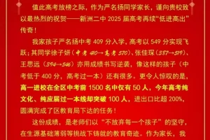 2025年武汉市新洲区第二中学高考成绩升学率(高考喜报)