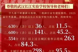 2025年武汉长江实验学校中考成绩升学率(中考喜报)