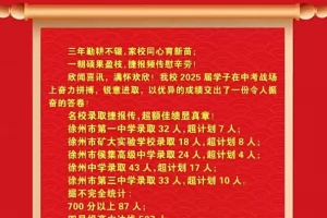 2025年徐州市西苑中学中考成绩升学率(中考喜报)