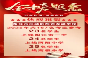 2025年阳江市江城区那西龙源学校中考成绩升学率(中考喜报)