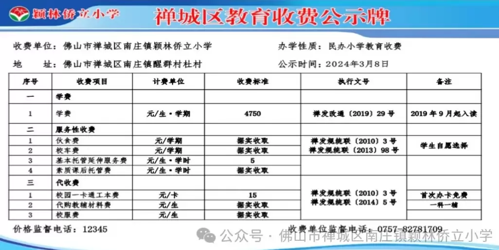 佛山市禅城区南庄镇颖林侨立小学2