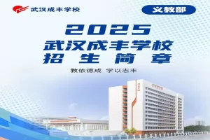 2025年武汉成丰学校招生简章(招生计划+收费标准)