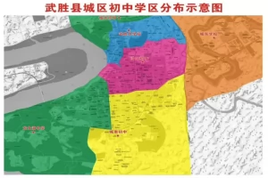 2025年武胜县小升初招生学区划分范围一览(含示意图)