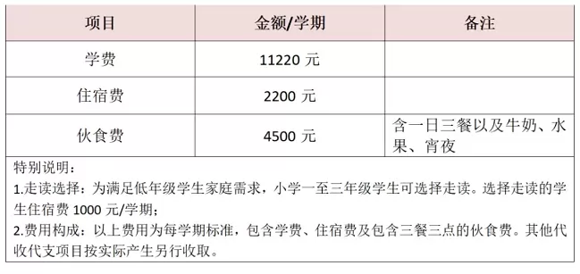 2025年云浮市云石实验学校小学部收费标准