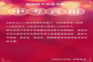 2025年郑州四中实验学校中考成绩升学率(中考喜报)